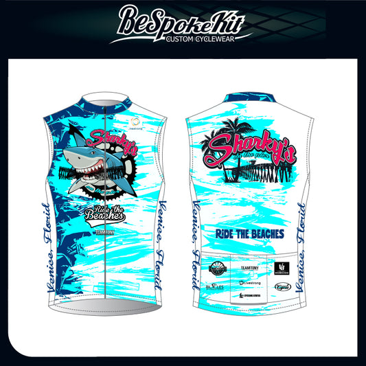 Men's Sharky's 2026 Sleeveless Cycling Jersey