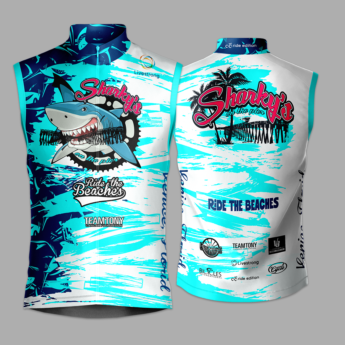 Men's Sharky's 2026 Sleeveless Cycling Jersey