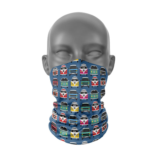VW Camper Van Blue Snood / Neck Warmer