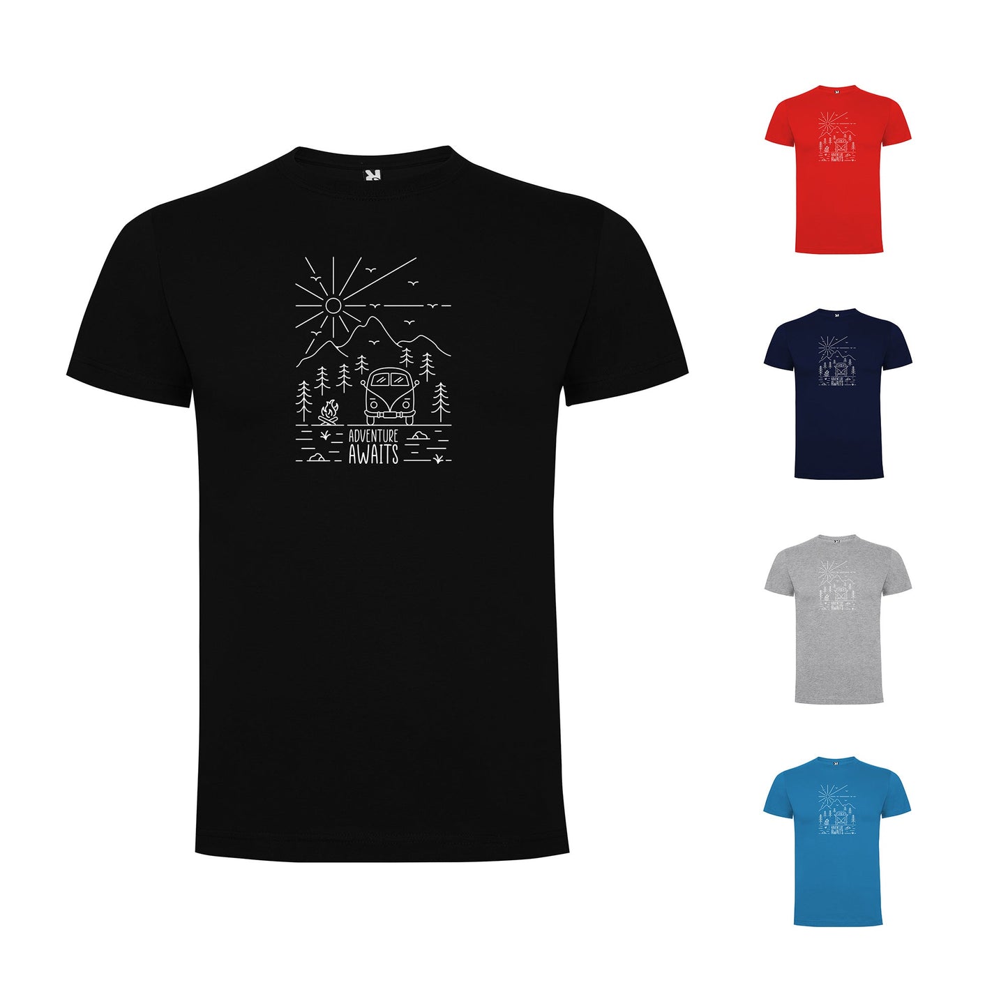 VW Split Screen Adventure Awaits Men`s T-shirt