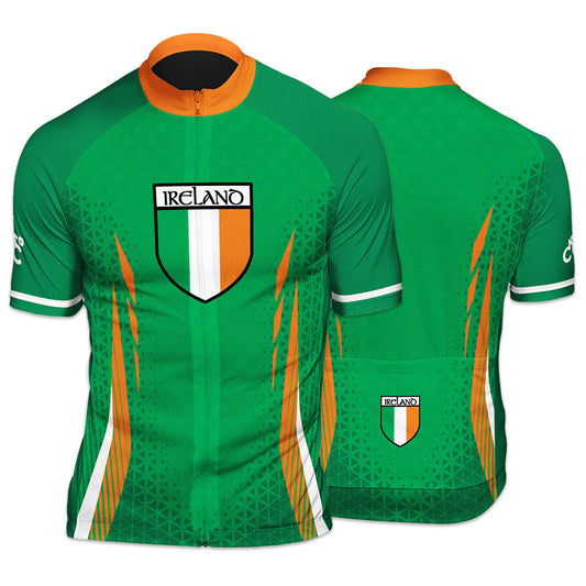 Ireland Countries Mens  Short Sleeve Cycling Jersey